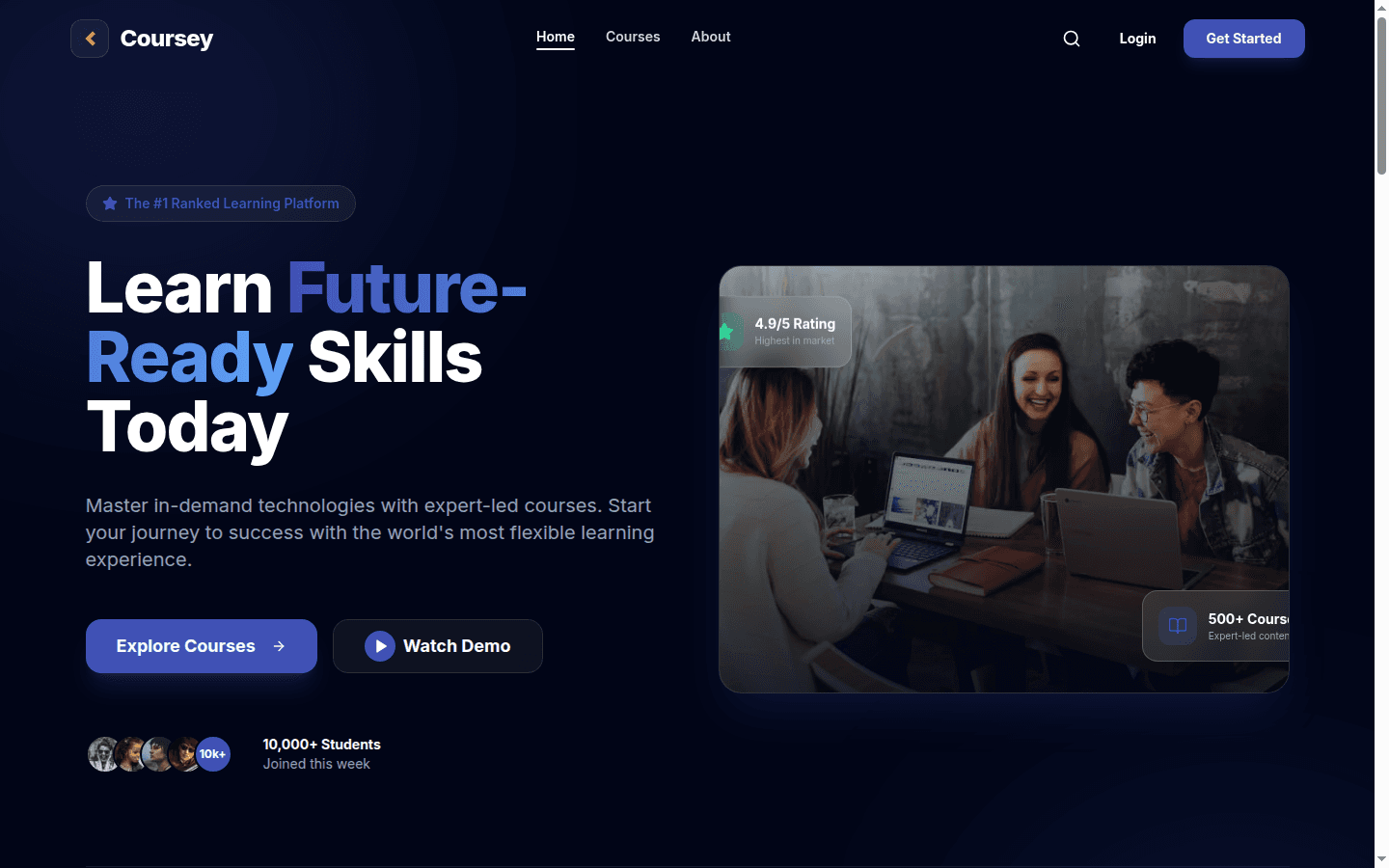Coursey — Online Learning Platform & Marketplace